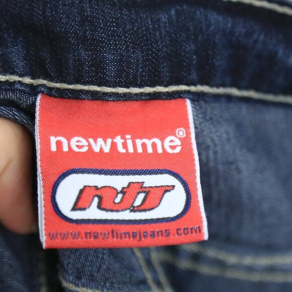 Vintage New Time High Waisted Pocket Stitch Dark Medium Jeans Size 4 - Picture 3 of 7